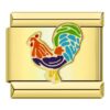 Charm Colorful Rooster from Italian Bracelet