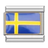 Charm Flag of Sweden from Italian Bracelet