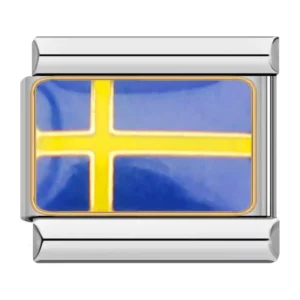 Charm Flag of Sweden van Italian Bracelet