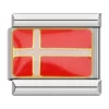 Charm Flag of Denmark van Italian Bracelet