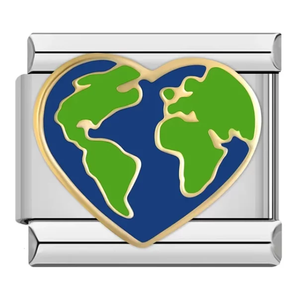 Charm Love our Planet by Italian Bracelet