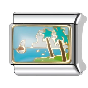 Charm Tropical Island from Italian Bracelet