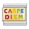 Charm van de tekst Carpe Diem voor in je Italian Bracelet