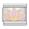 Charm of a lotus flower for in your Italian Charm Bracelet