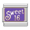 Charm van de tekst Sweet 16 voor in je Italian Bracelet