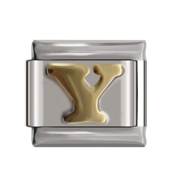 Charm with letter Y for in your Italian Bracelet.