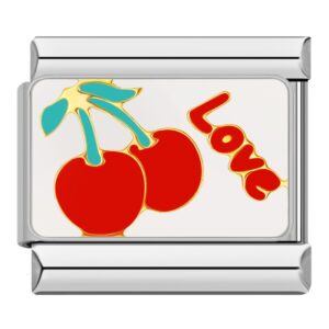 Charm Cherry Love from Italian Bracelet