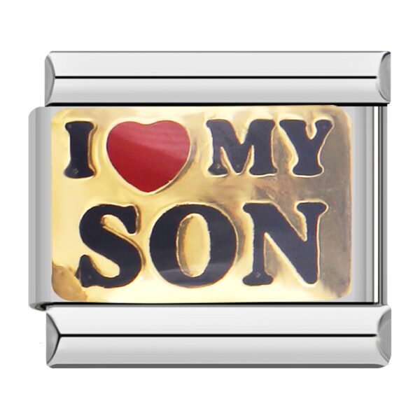 Charm Love my Son from Italian Bracelet