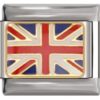 Charm of the British flag from Italian Bracelet