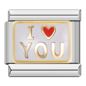 Charm I love you from Italian Bracelet