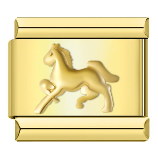 Charm Horse of Gold by Italian Bracelet