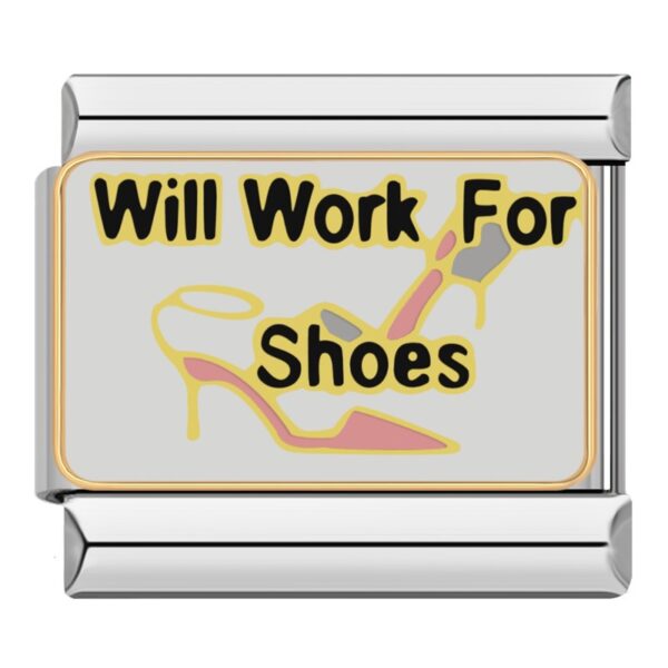 Charm Will work for shoes van Italian Bracelet