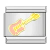 Charm „Guitar Gero“ in Silber von Italian Bracelet