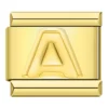 Charm letter A gold by Italian Bracelet