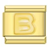 Charm letter B goud van Italian Bracelet