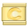 Charm letter C gold by Italian Bracelet