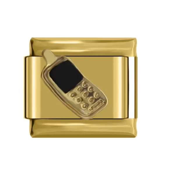 Charm Gold Telefon von Italian Bracelet