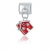 Charm Christmas House Red from Italian Bracelet