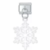 Charm Snowflake White from Italian Bracelet