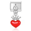 Charm Queen of Hearts van Italian Bracelet