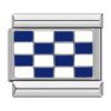 Charm Checkered Flag Blue from Italian Bracelet