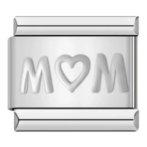 Charm Love MOM Silver from Italian bracelet