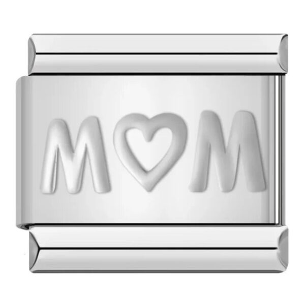 Charm Love MOM Silver from Italian bracelet