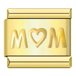 Charm Love MOM Gold by Italian Bracelet