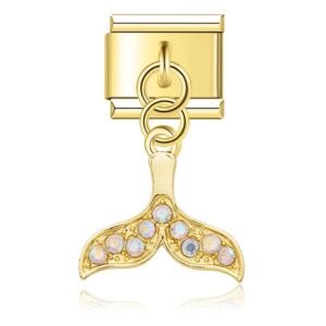 Charm Meerjungfrauenschwanz Gold von Italian Bracelet