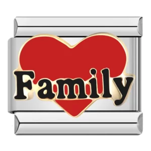 Charm Love my Family from Italian Bracelet