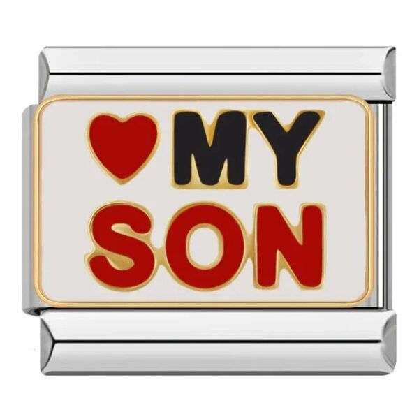 Charm Love My Son by Italian Bracelet