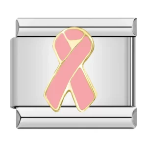 Charm Pink Ribbon from Italian Bracelet