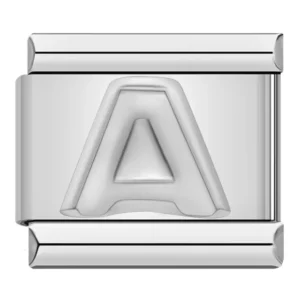 Charm Letter A silver by Italian Bracelet