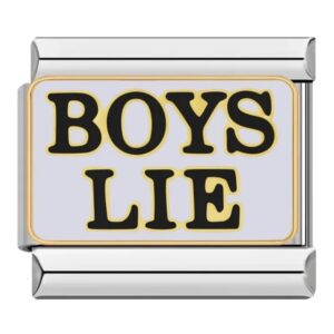 Charm Boys Lie by Italian Bracelet