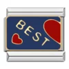 Charm Best of best friend blue van Italian Bracelet