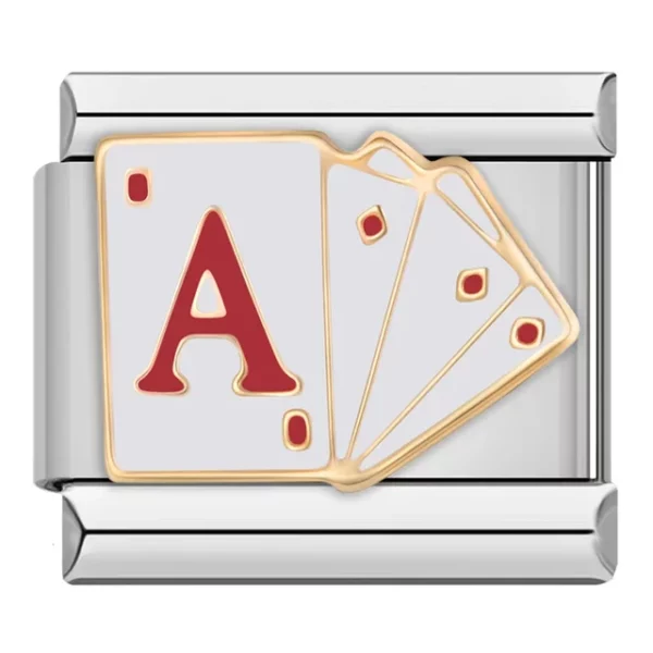 Charm Hand of Aces from Italian Bracelet