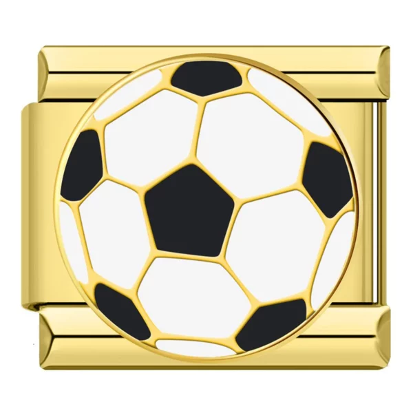 Charm Football Gold by Italian Bracelet