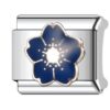 Charm Blaue Blume von Italian Bracelet