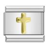 Charm Gold Kreuz aus italienischem Armband