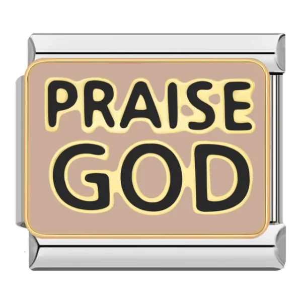 Charm Praise GOD from Italian Bracelet