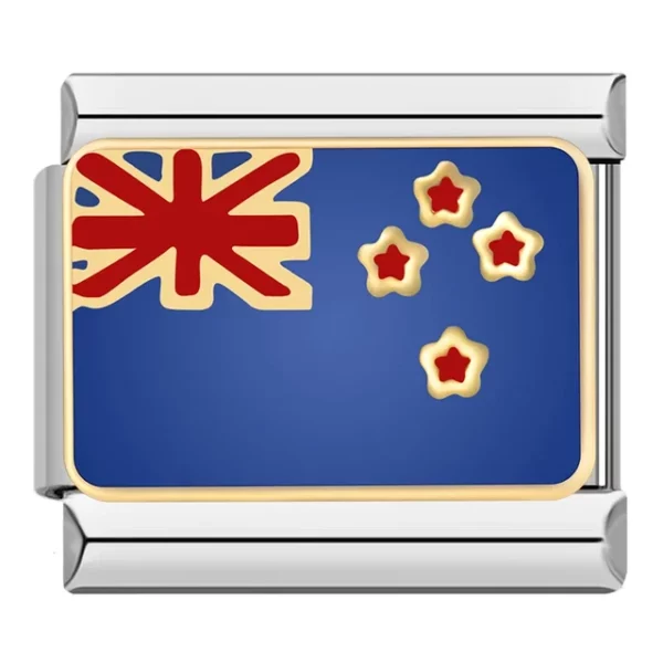 Charm Australian Flag from Italian Bracelet