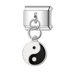 Charm Yin Yang Silver by Italian Bracelet