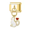 Charm Gatito Blanco van Italian Bracelet