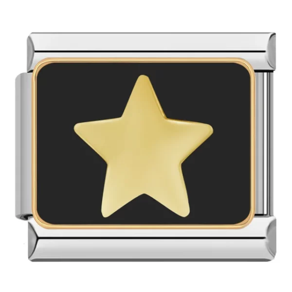 Charm Gold Star from Italian Bracelet