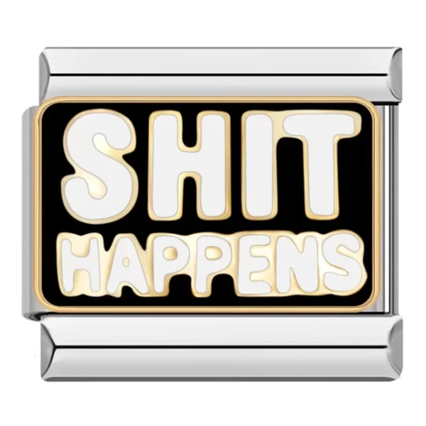 Charm Shit Happens van Italian Bracelet