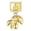 Charm „Pilze“ in Gold von Italian Bracelet