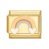 Charme Regenbogen Gold von Italian Bracelet