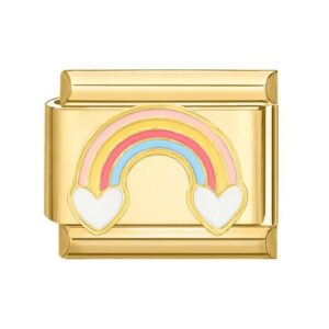 Charm Rainbow Gold from Italian Bracelet