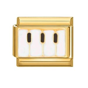 Charm Piano Gold from Italian Bracelet