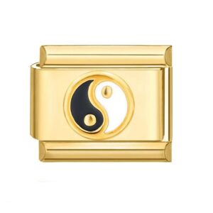 Charm Yin Yang Gold from Italian Bracelet